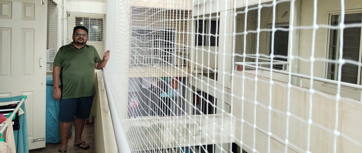 Pigeon Netting in Chennai Installation