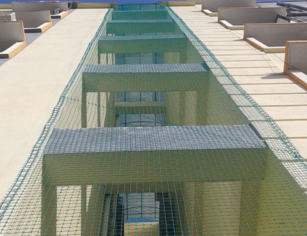 Duct Area Safety Net Installation